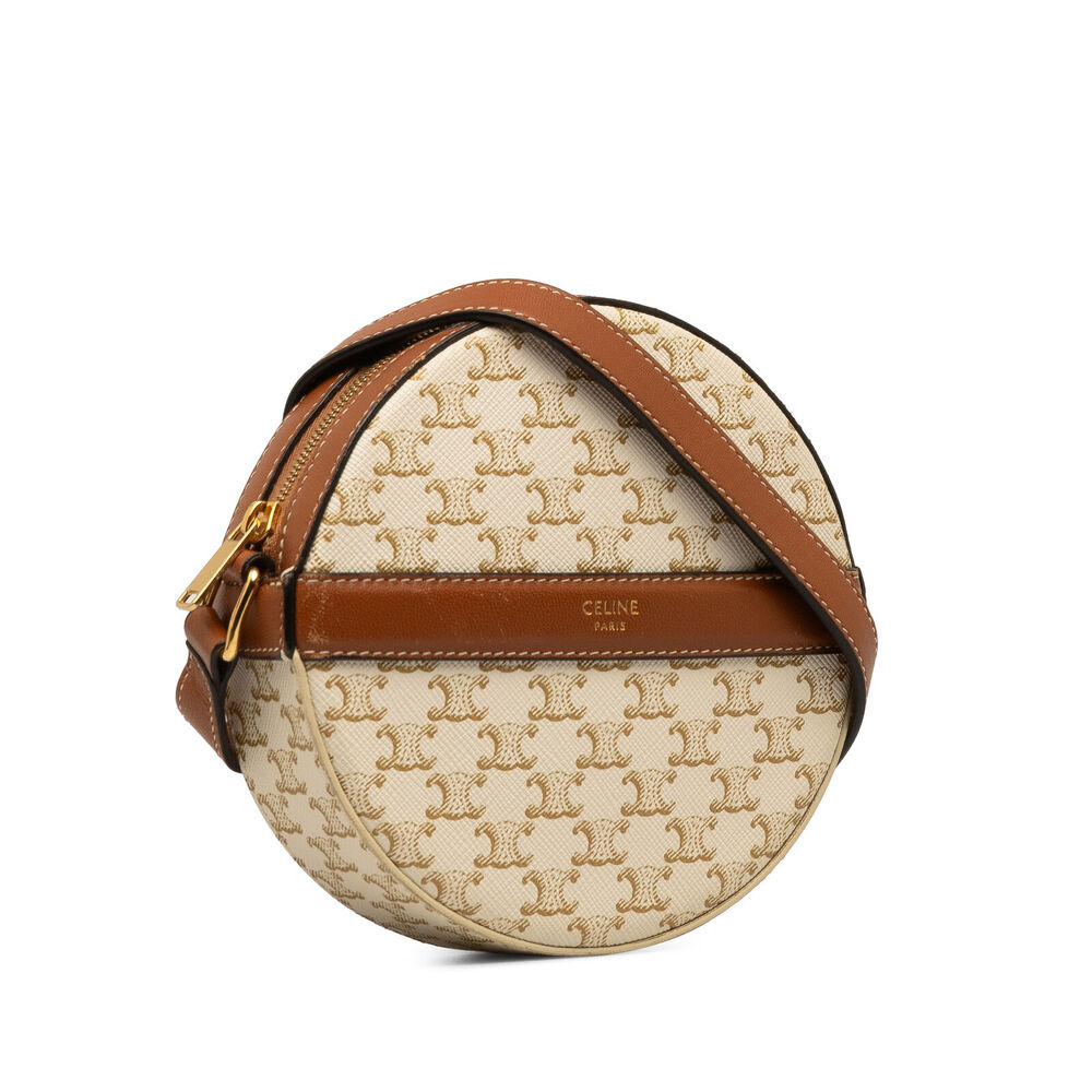 Auth Celine Triomphe Round Purse On #118983C84B - Picture 2 of 12